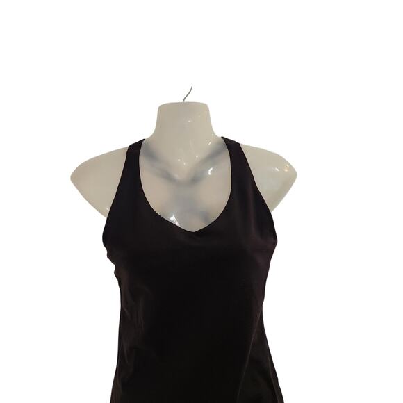 Prana Criss Cross Back Athletic Tank Top Removable Pads Black Size Small - Picture 3 of 10